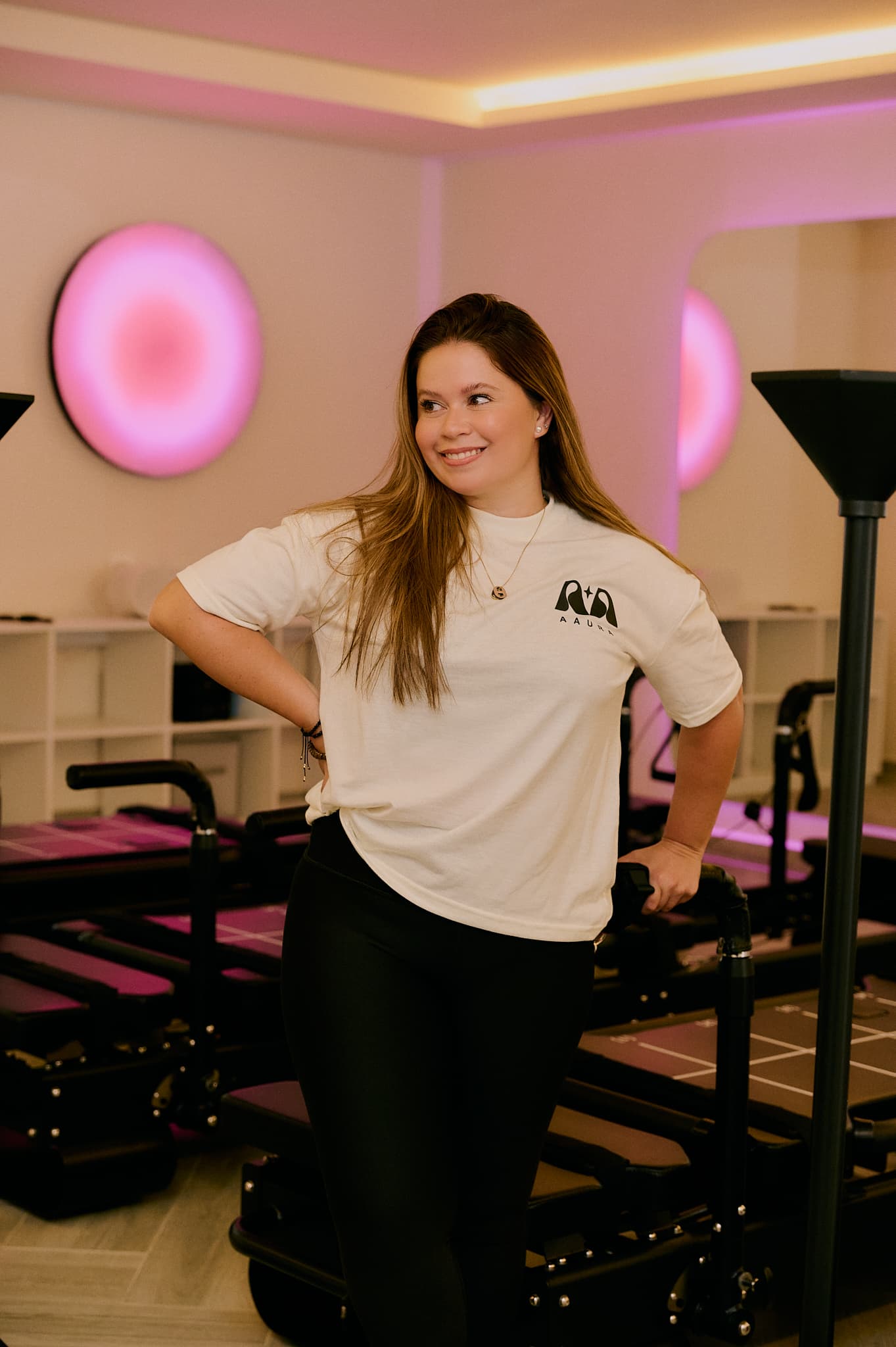 María Andreína, instructora de Pilates en AAURA Valencia